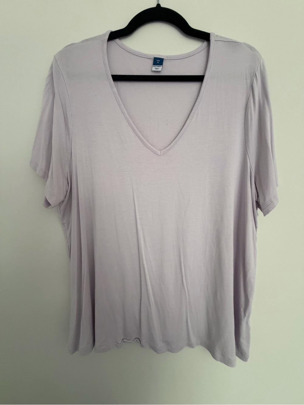 Old Navy | Woman’s Sz XL | Light Lavender Luxe V-Neck Short Sleeve Tee
